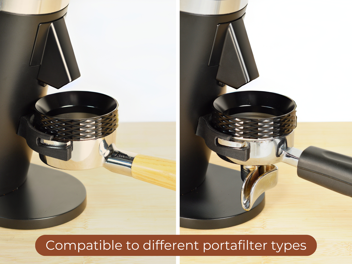 DF54 Improved Portafilter Holder and Magnetic Funnel (58mm size, 2 ears)