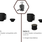 Electric Slow Feeder PRO - Variable Speed - Black Version