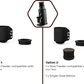 Electric Slow Feeder PRO - Variable Speed - Black Version